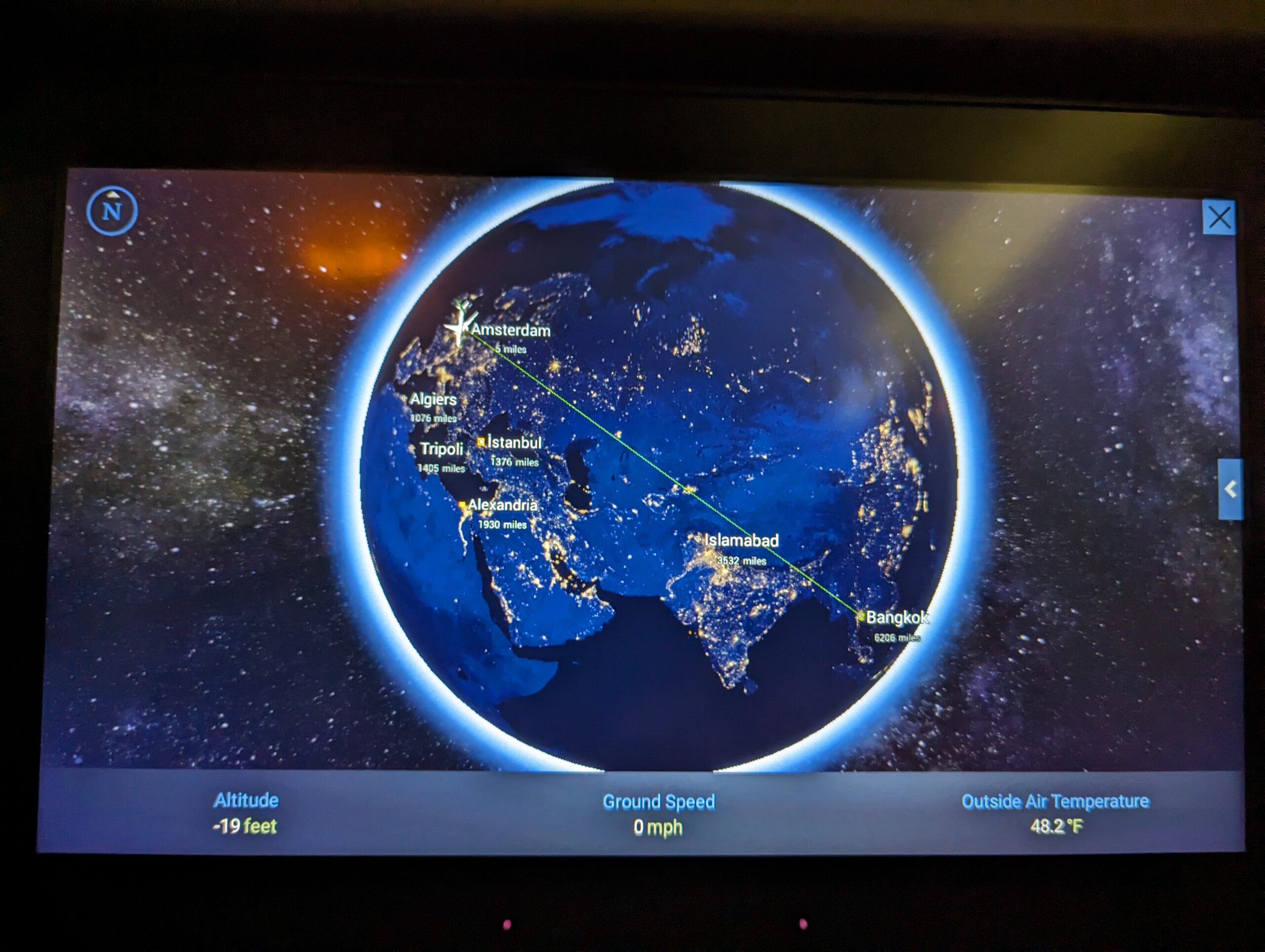 Amsterdam naar Bangkok